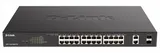 Коммутатор D-Link DGS-1100-26MPPV2/A3A (L2) 24x1Гбит/с 2xКомбо(1000BASE-T/SFP) 2SFP 24PoE 90W управляемый