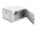 Шкаф коммутационный ЦМО ШРН-ЭКОНОМ (ШРН-Э-6.500.1) настенный 6U 600x520мм пер.дв.стал.лист 75кг серый 470мм 14.5кг 180град. 345мм