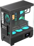 Корпус Formula V Line Crystal E1 Black, ATX, TYPE-C*1, USB3.0*2, Switch Display Panel