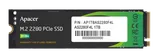 Apacer SSD AS2280F4L 1TB M.2 2280 PCIe Gen5x4, R10400/W8600 Mb/s, 3D NAND, MTBF 1.5M, NVMe, 600TBW, Retail, 5 years (AP1TBAS2280F4L-1)