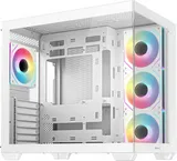 Deepcool CG530 4F WH без БП, боковое окно (панорама), 3x120мм ARGB Reverce вентилятора на боковой стенке, 1x120мм ARGB вентилятор сзади, белый, ATX