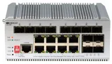 Коммутатор ORIGO Managed L2 Industrial Fast Ring Switch 8x1000Base-T PoE, 12x1000Base-X SFP, PoE Budget 185W, Surge 4KV, -40 to 75°C