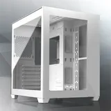PAEAN C7 WHITE (ATX; Type C + USB3.0 port; Tempered glass at side & front; 3.5 HDDx2 + 2.5 SSD/HDDx2; Dust filter on top & bottom; 7 PCI slots; Solid foot design)