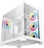 Deepcool CG530 4F WH без БП, боковое окно (панорама), 3x120мм ARGB Reverce вентилятора на боковой стенке, 1x120мм ARGB вентилятор сзади, белый, ATX
