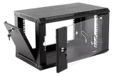 Шкаф ЦМО Шкаф телекоммуникационный настенный разборный ЭКОНОМ 9U (600х350) дверь стекло, цвет черный