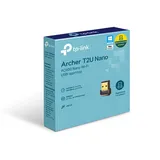 TP-Link Archer T2U Nano, AC600 Двухдиапазонный ультракомпактный Wi-Fi USB адаптер, до 200 Мбит/с на 2,4 ГГц + до 433 Мбит/с на 5 ГГц, USB 2.0