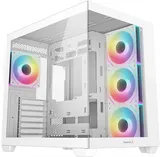Deepcool CG530 4F WH без БП, боковое окно (панорама), 3x120мм ARGB Reverce вентилятора на боковой стенке, 1x120мм ARGB вентилятор сзади, белый, ATX