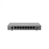 Ruijie Reyee Desktop 9-port cloud management router , including 8 gigabit electrical ports and 1 gigabit SFP port , supports 1 WAN port , 5 LAN ports , and 3 LAN /WAN ports ; a maximum of 200 concurre