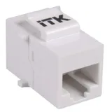 ITK Проходной адаптер кат.5E UTP, RJ45-RJ45, тип Keystone Jack