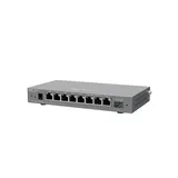 Ruijie Reyee Desktop 9-port cloud management router , including 8 gigabit electrical ports and 1 gigabit SFP port , supports 1 WAN port , 5 LAN ports , and 3 LAN /WAN ports ; a maximum of 200 concurre