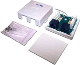 Настенная розетка, 1 порт RJ-45 категории 5е и 1 порт RJ-12, UTP, белая