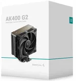 DEEPCOOL AK400 G2 LGA1851/1700/1200/115X/AM5/AM4 (12шт/кор, TDP 220W, PWM, Fan 120mm, 4 тепл. Трубки, Wood-grain top cover, черный) RET (R-AK400G2-BKNNMN-GJD)
