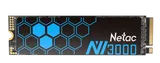 SSD накопитель Netac SSD NV3000 1TB PCIe 3 x4 M.2 2280 NVMe 3D NAND, R/W up to 3100/2100MB/s, IOPS(R4K) 220K/160K, TBW 600TB, with heat sink, 5y wty