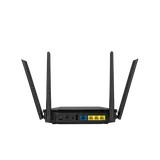 Роутер ASUS RT-AX53U// 802.11b/g/n/ac/ax, 574 + 1201 Mbps, 2,4 + 5 gGz, 4 antenna, USB ; 90IG06P0-MO3500