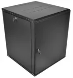 Шкаф ЦМО Шкаф телекоммуникационный настенный разборный ЭКОНОМ 18U (600  520) дверь металл, цвет черный