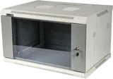Шкаф коммутационный Lanmaster (TWT-CBWPG-15U-6X6-GY) настенный 15U 600x600мм пер.дв.стекл задн.дв.стал.лист 2 бок.пан. 60кг серый 500мм 33кг 768мм IP20 металл