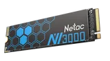 SSD накопитель Netac SSD NV3000 1TB PCIe 3 x4 M.2 2280 NVMe 3D NAND, R/W up to 3100/2100MB/s, IOPS(R4K) 220K/160K, TBW 600TB, with heat sink, 5y wty