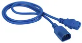 Шнур питания Lanmaster LAN-PP13/14-1.0-BL C13-С14 проводник.:3x0.75мм2 1м 220В 10А синий