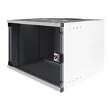LANDE SET SOHO 19" Телекоммуникационный настенный шкаф 4U, 540х400х237мм, стеклянная передняя дверь, предсобранный, цвет серый
