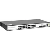 Коммутатор SNR Управляемый коммутатор уровня 3, 24 порта 10/100/1000Base-T и 4 порта 1/10GbE (SFP+).