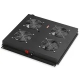 LANDE Модуль вентиляторный, 4 вентилятора, с цифровым термостатом, 415х431х44мм, для напольных шкафов LANDE, черный