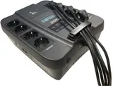 Powercom Back-UPS SPIDER, Line-Interactive, LCD, AVR, 550VA/330W, 8xSchuko outlets (4 surge & 4 batt), USB, black (1456259)