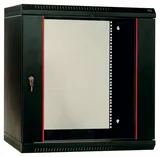 Шкаф телекоммуникационный настенный разборный ЦМО Шкаф телекоммуникационный настенный разборный ЭКОНОМ 15U (600х520) дверь стекло, цвет черный