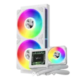 Formula V Line Cryo Wing Digi 240 WH, 240mm, LCD 2.73", 2x120mm, ARGB fans, LGA115X/1200/1700/1851/1366/2011/2066, AM3/AM4/AM5/Ryzen3/Ryzen5/Ryzen7/Threadripper/RT4