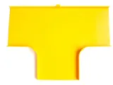 Крышка Т-соединителя оптического лотка 120 мм, желтая