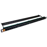 Патч-панель LANMASTER компактная 24 порта, UTP, кат.5E, 0.5U