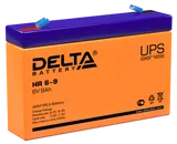 Аккумуляторная батарея Delta Аккумуляторная батарея для ИБП, AGM, срок службы - 8 лет, HR 6-9 (6V/9Ah)