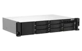 Система хранения данных QNAP SMB 2U QC 2,2GhzCPU/4Gb(upto64Gb)/upto 8HDD, upto 20 with TL-R1200S-RP /SATA(3,5'' 2,5")/ 4xUSB3.2/2xExp.slot/2x2,5Gb/iSCSI/1xPS/no rail/3YW TS-873AeU-4G-EU-RU
