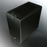 THETIS BLACK CLASSIC (Aluminum, ATX; 1.5mm Aluminum side panel; 120x120x25 O-type LED fan pre-installed at rear; 2*USB3.0; Supports 3.5 HDD *2 + 2.5 SSD *2 ; 7 PCI slots; Rubber feet)