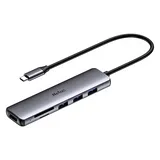 Netac Hub WF14, Type-C to USB3.0*3+HDMI+mSD/SD 2.0 (repl. NT08WF14-30GR)