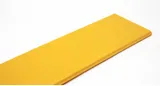 Крышка прямой секция оптического лотка, 100x120 мм, 2 метра, желтая