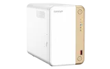 Системы хранения данных QNAP CHANNEL 2C 2GhzCPU/4Gb/upto 2HDD, upto 18 with TL-D800C/SATA(3,5'')/ 2xUSB3.2 2xUSB2.0/1xHDMI/1xExp.slot/1x2,5Gb/iSCSI/1xPS/2YW TS-262-4G-EU-RU