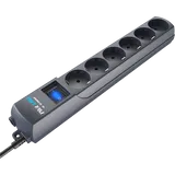 ZIS Commpany сетеовй фильтр Pilot S-max 7m, розетки; 5+1, 16А, кабель 10м, цвет графит