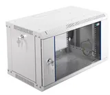 Шкаф коммутационный ЦМО ШРН-ЭКОНОМ (ШРН-Э-6.350) настенный 6U 600x350мм пер.дв.стекл 85кг серый 300мм 11.4кг 180град. 345мм