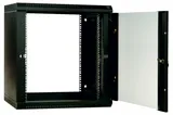 Шкаф телекоммуникационный настенный разборный ЦМО Шкаф телекоммуникационный настенный разборный ЭКОНОМ 15U (600х520) дверь стекло, цвет черный