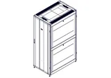 Systeme Electric Монтажный шкаф, серия Uniprom, 42U-750/1200, боковые панели 4шт, черный