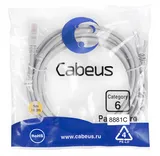 Патч-корд u/utp, категория 6, 2xrj45/8p8c, 5м Cabeus PC-UTP-RJ45-Cat.6-5m-LSZH Патч-корд U/UTP, категория 6, 2xRJ45/8p8c, неэкранированный, серый, LSZH, 5м