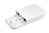 Точка доступа wi-fi MikroTik wAP with 650MHz CPU, 64MB RAM, 1xLAN, built-in 2.4Ghz 802.11b/g/n Dual Chain wireless with integrated antenna, RouterOS L4, white outdoor enclosure, PSU, PoE injector