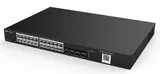 Ruijie Reyee 24-Port Gigabit L2 Managed POE Switch, 24 Gigabit RJ45 POE/POE+ Ports, 4 SFP Slots, 370W PoE power budget, 19-inch Rack-mountable Stell Case