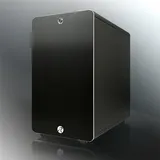 THETIS BLACK CLASSIC (Aluminum, ATX; 1.5mm Aluminum side panel; 120x120x25 O-type LED fan pre-installed at rear; 2*USB3.0; Supports 3.5 HDD *2 + 2.5 SSD *2 ; 7 PCI slots; Rubber feet)