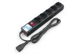 Power Cube Ф-удлинитель, PC 1,9м, 5р, черн.граф. 10А, UPS(C14), SPG5-В2