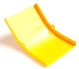 Крышка внешнего изгиба 45° оптического лотка 120 мм, желтая