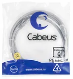 Патч-корд u/utp, категория 6, 2xrj45/8p8c, 3м Cabeus PC-UTP-RJ45-Cat.6-3m-LSZH Патч-корд U/UTP, категория 6, 2xRJ45/8p8c, неэкранированный, серый, LSZH, 3м