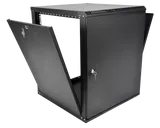 Шкаф ЦМО Шкаф телекоммуникационный настенный разборный ЭКОНОМ 12U (600  350) дверь металл, цвет черный