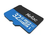 Носитель информации Netac P500 Standard 32GB MicroSDHC U1/C10 up to 90MB/s, retail pack with SD Adapter