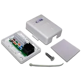 Настенная розетка, 1 порт RJ-45 категории 6, UTP, белая